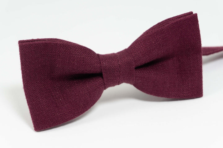 Plum purple bow tie | Plum wedding bow tie
