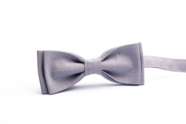 Pre-Tied Lilac Gray Bow Tie for Weddings - Convenient and Stylish