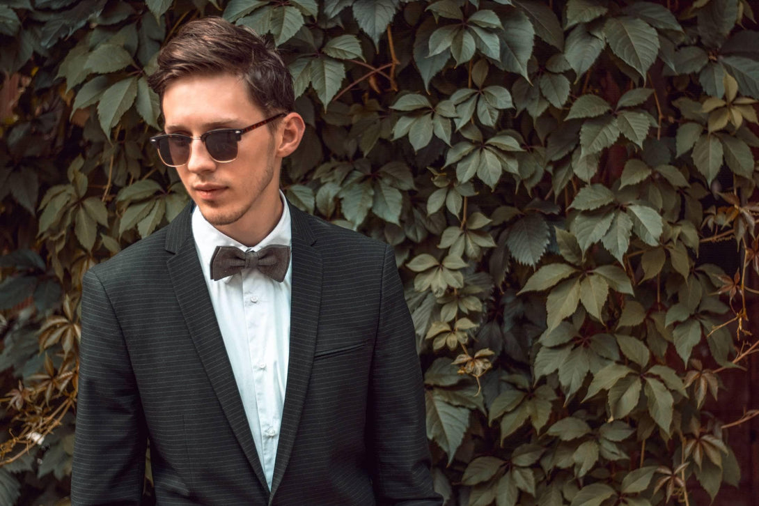 Eggplant Bow Tie for Weddings - Elevate Your Groomsmen's Style with Our Eco-Friendly Linen Bowtie