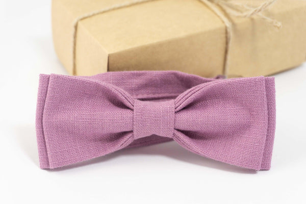 Purple wedding bow tie | boys bow tie
