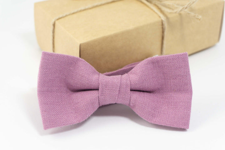 Purple wedding bow tie | Purple pre-tied bow tie