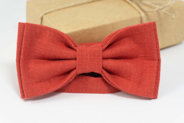 Red brick color bow tie | red brick bow ties