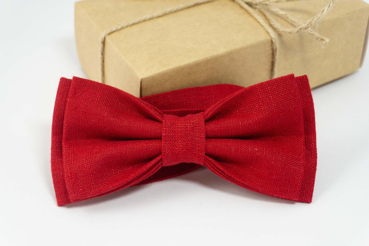 Red color bow tie | wedding bow ties