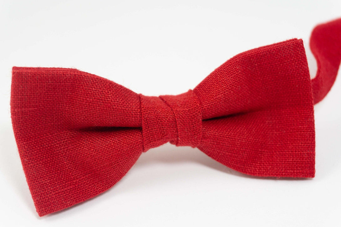 Adjustable Red Bow Tie for Men - Comfortable and Convenient Accessory - High-Quality Materials - Perfect for Sophisticated Outfits - No Hassle Tying - Accessories, Bow ties for Men, Groomsmen Ties, Red Bow Tie, Wedding Bow Tie, Suit & Tie Accessories