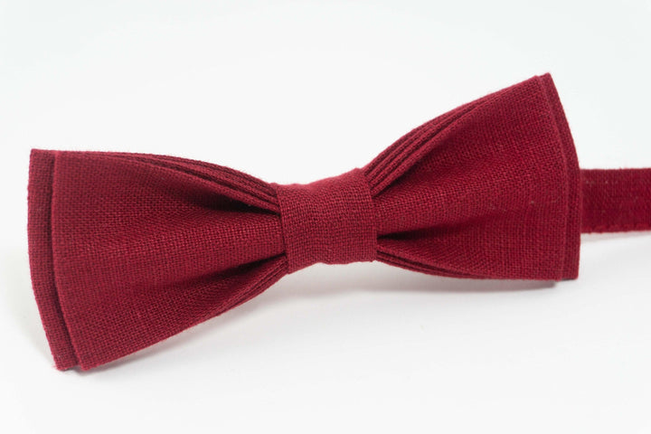 Red wedding bow tie | groom bow ties