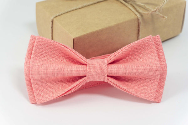 Rose color bow tie | wedding bow ties
