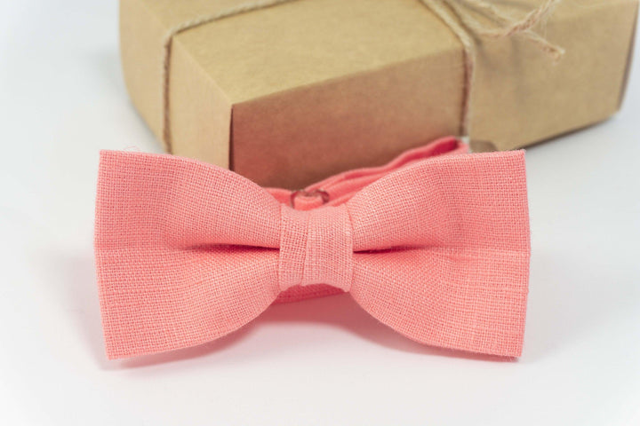Rose color bow ties for men | boys bow ties
