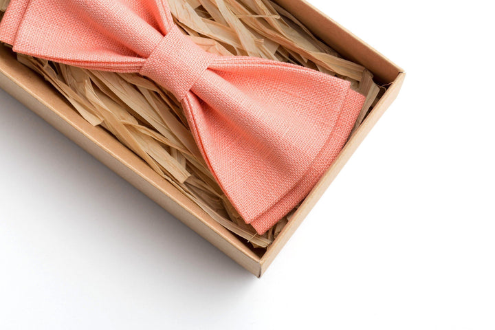 Elegant Salmon Bow Tie Collection - Perfect Gifts for Groomsmen