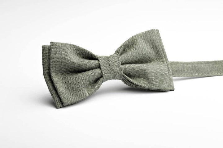 Dark Sage Green Bow Tie for Weddings - Refined Style for Special Occasions