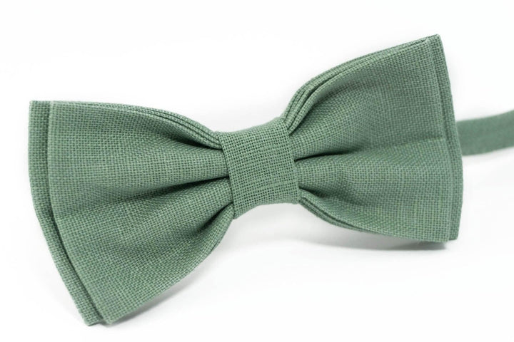 Sage green bow tie | Sage green pre tied bow ties