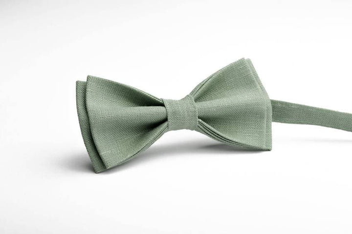 Sage Green Men's Wedding Bow Ties - Timeless Elegance for Groom