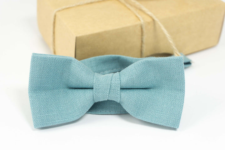 Sea blue bow tie | Sea blue wedding bow tie
