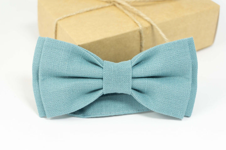 Sea blue wedding bow tie | Sea blue best mens ties