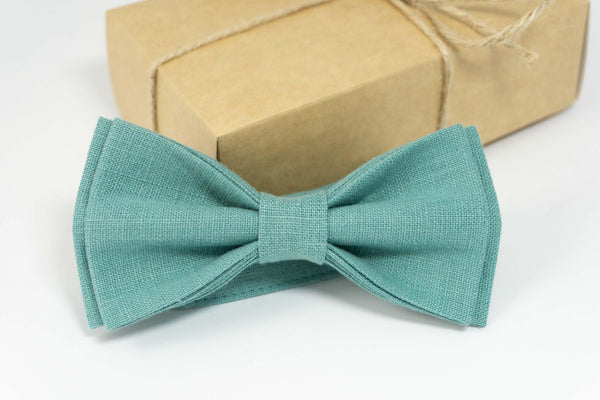 Sea Green bow tie for wedding | Sea Green wedding bow tie