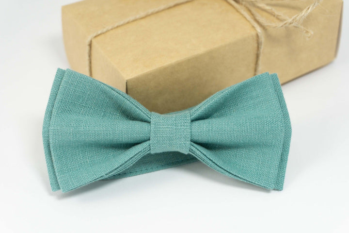 Sea Green bow tie for wedding | Sea Green wedding bow tie