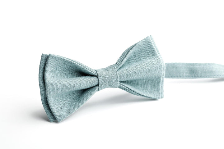 Sea Grass Linen Men's Wedding Bow Tie for Groomsmen and Groom | Sea Grass Men's and Kids Bow Ties - Perfect Bow Tie for Ring Bearer and Groomsmen Gift