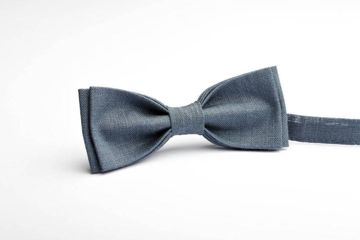 Elegant Silver Blue Bow Ties for Men: Elevate Your Style