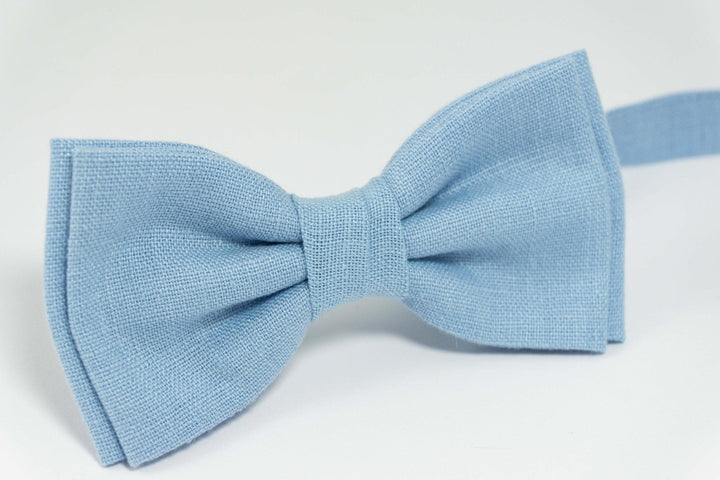 Sky blue mens bow tie | Sky blue wedding bow tie