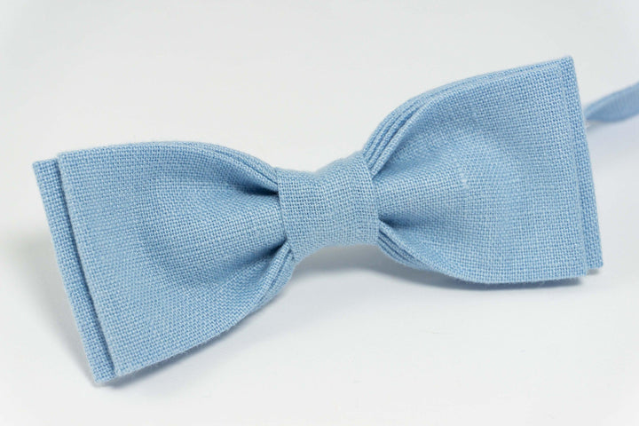 Sky blue wedding bow ties for groomsmen | Sky blue baby bow tie