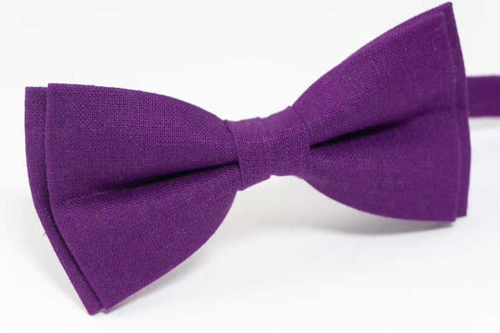 Violet bow tie for weddings | mens tie