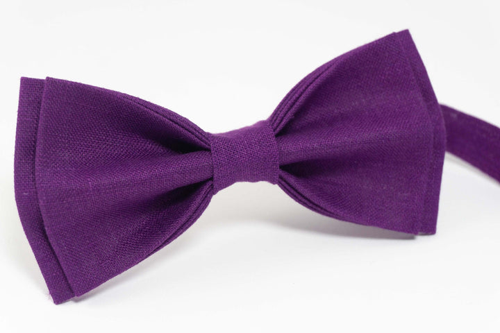 Violet bow tie | Violet wedding bow tie for grooms