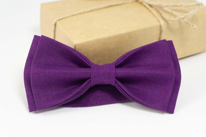 Violet bow tie | Violet wedding bow tie for grooms