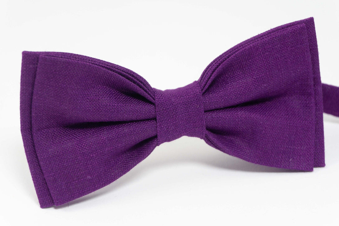 Violet color bow tie | Violet pre-tied bow tie
