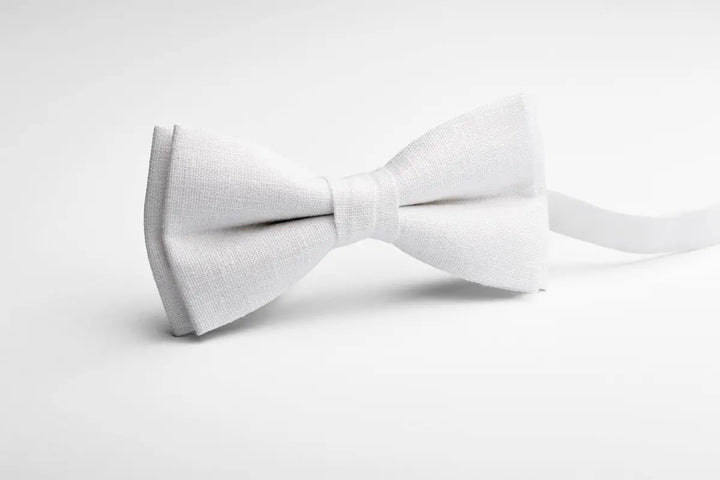 Classic White Bow Tie - Timeless and Elegant Formal Accessory for Men