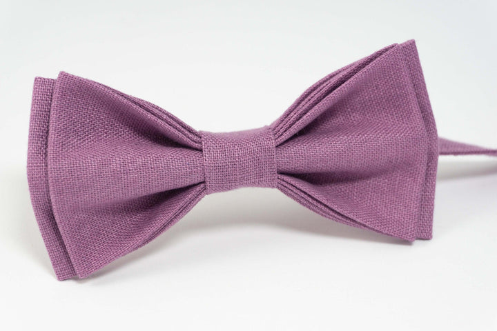 WISTERIA bow tie for weddings | WISTERIA linen bow tie