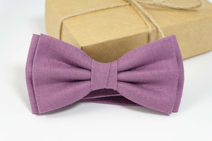 WISTERIA color mens bow tie | WISTERIA wedding bow tie