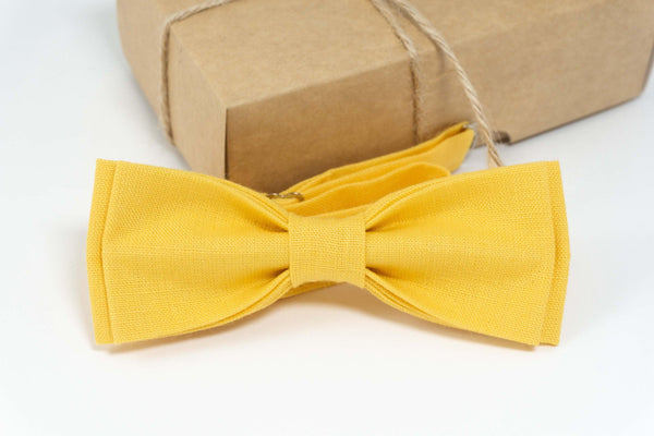 Yellow color bow ties | Yellow bow ties for men