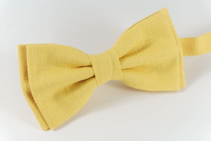 YELLOW wedding bow ties perfect for groomsmen gift / Yellow bow ties for men and boys